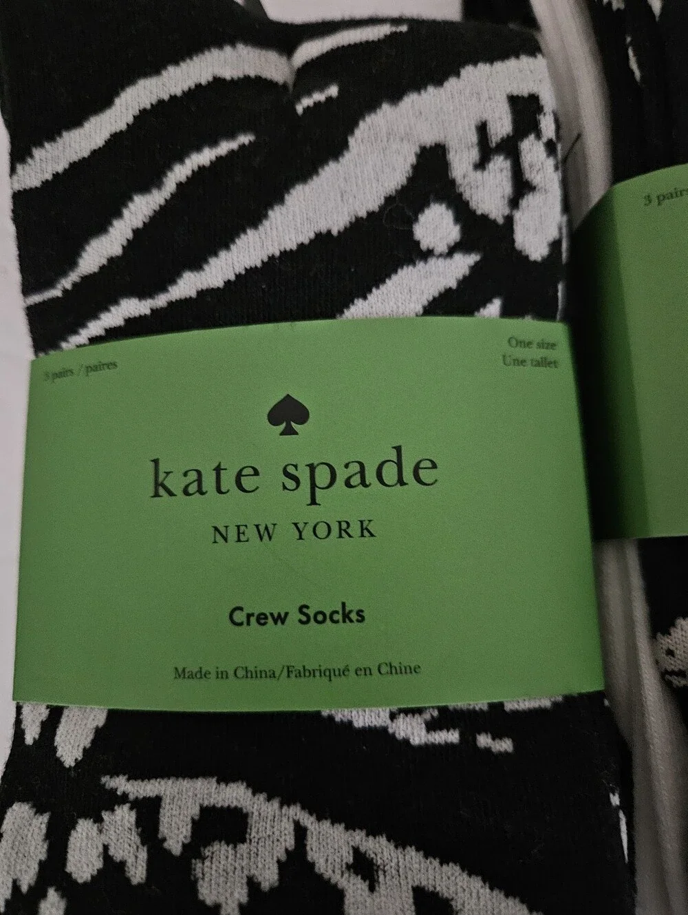Kate Spade NY 3pk Crew Socks - Choose 1 Set